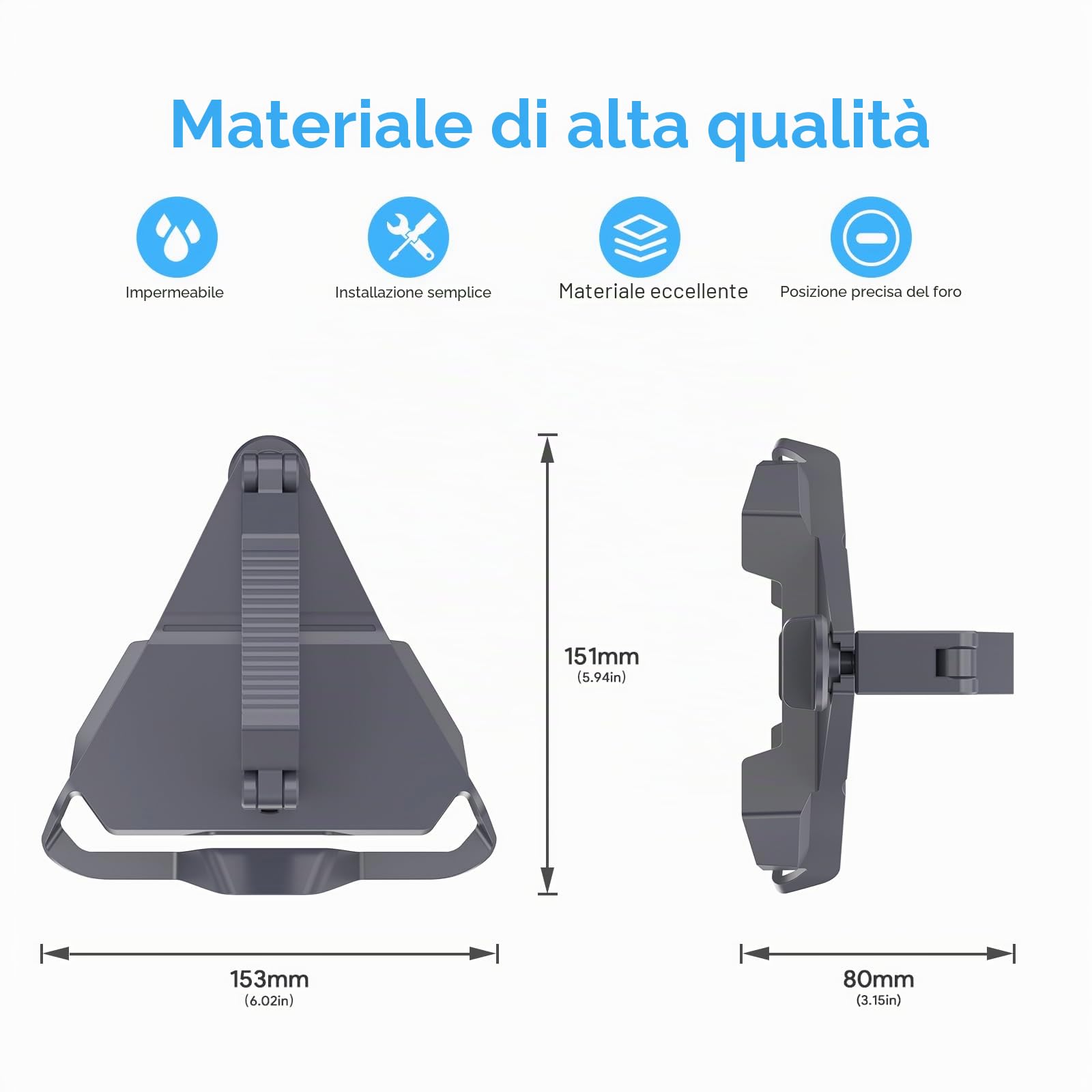 XLTTYWL Starlink Mini Mount, 0,47''-1,89'' Antifurto Mini Starlink Supporto per portapacchi da tetto per accessori Starlink Mini Dishy