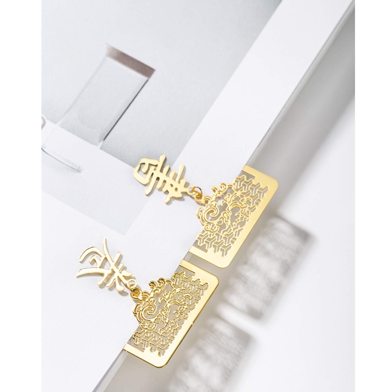 Lesezeichen Metall Messing Lesezeichen, Klassik Lesezeichen, Lesezeichen ist EIN einzigartiges Geschenk for Lehrer, Studenten, Männer und Frauen Buch Markierungen (Color : C)