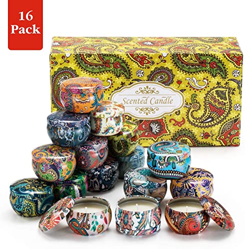 16 Pack Christmas Scented Candles Gift Set, 2.5Oz With Essential Oils For Stress Relief, Aromatherapy Candles For Home, Perfect For Women Meditation, Bath, Yoga, Birthday Gifts For Women (2.5Oz) #TOP7