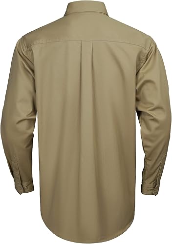 Miniatura 9 de WORKWEYA FR - Camisas de manga larga de 6.5 onzas, 100% algodón, a cuadros, resistentes al fuego, camisas de soldadura