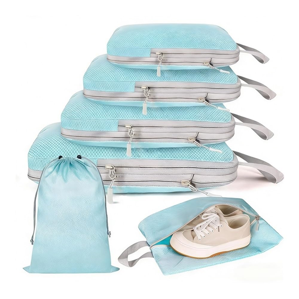 6 Set Compression Packing Cubes for Space-Saving
