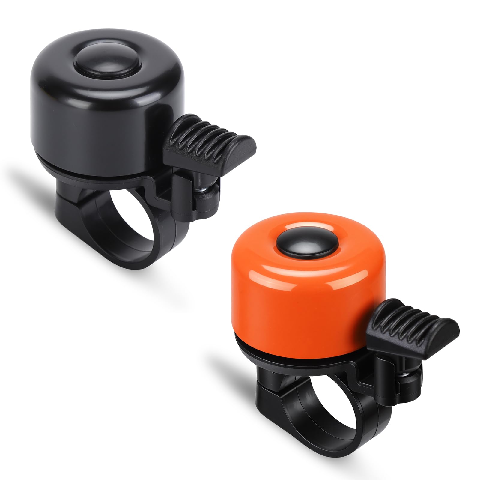 Paliston Bike Bell Bicycle Bell for Adults Kids Boys Girls Orange & Black