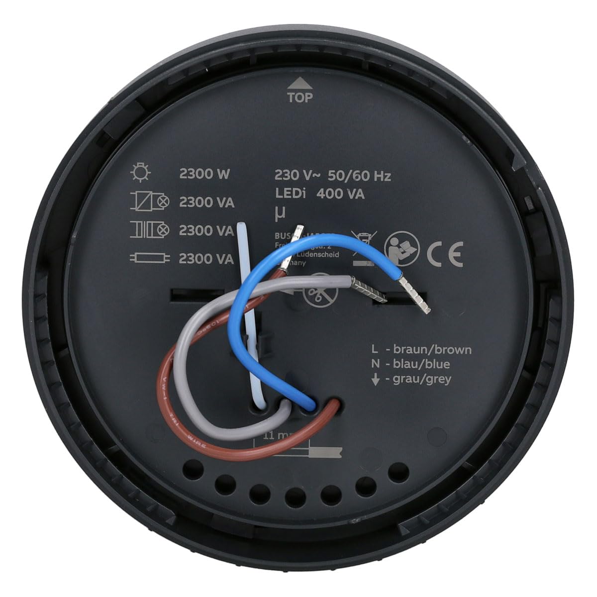 Busch-Wächter Pro Set: Busch-Jaeger 6851/9-135 90° BT | Bewegungsmelder mit Steuerung via Bluetooth App flexible Montage + 6851/DR-135 Designrahmen Anthrazit