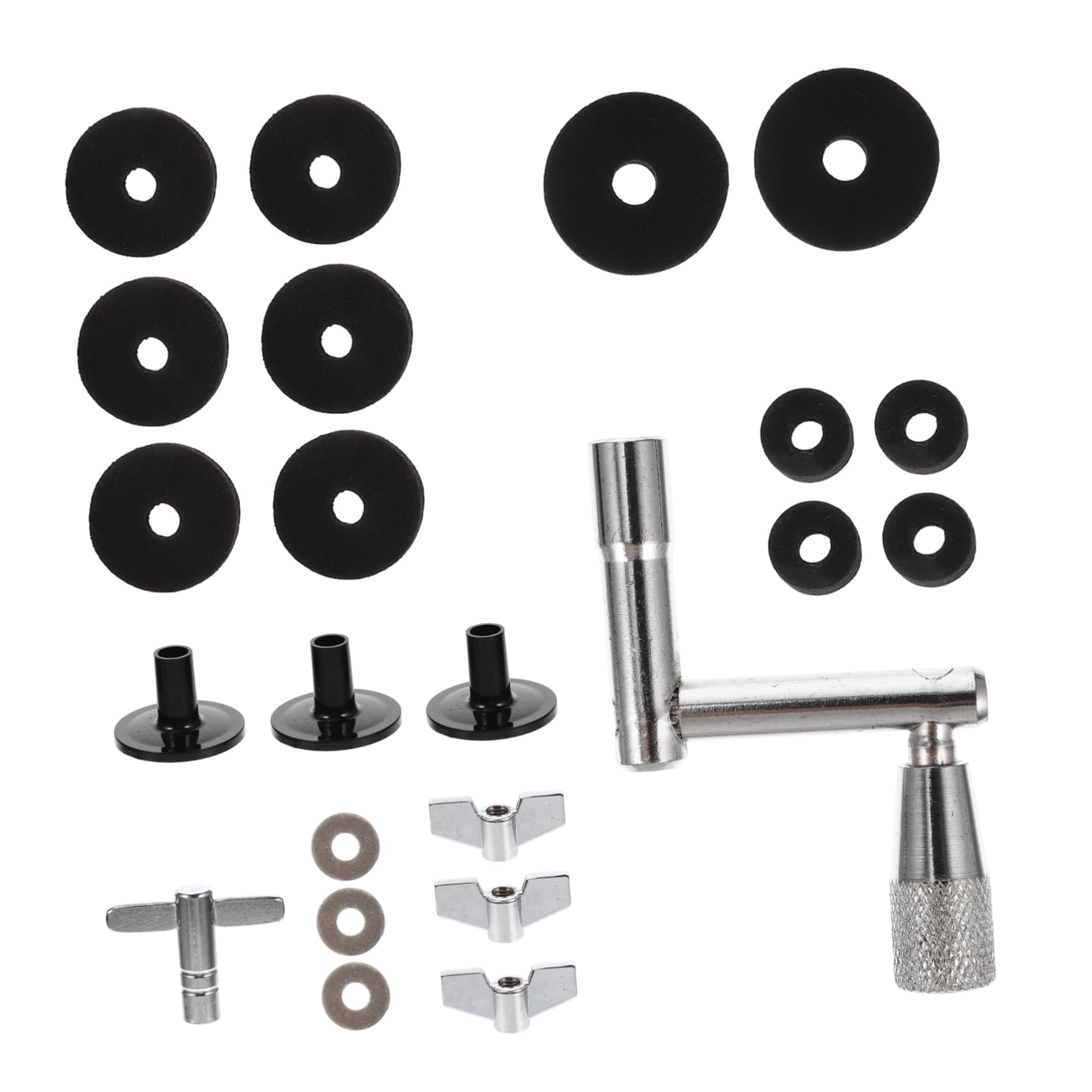 TOPPERFUN Jazz Drum Cymbal Felt Pads 23pcs Drum Set Felt Pads Anti-slip Pad for Cymbals