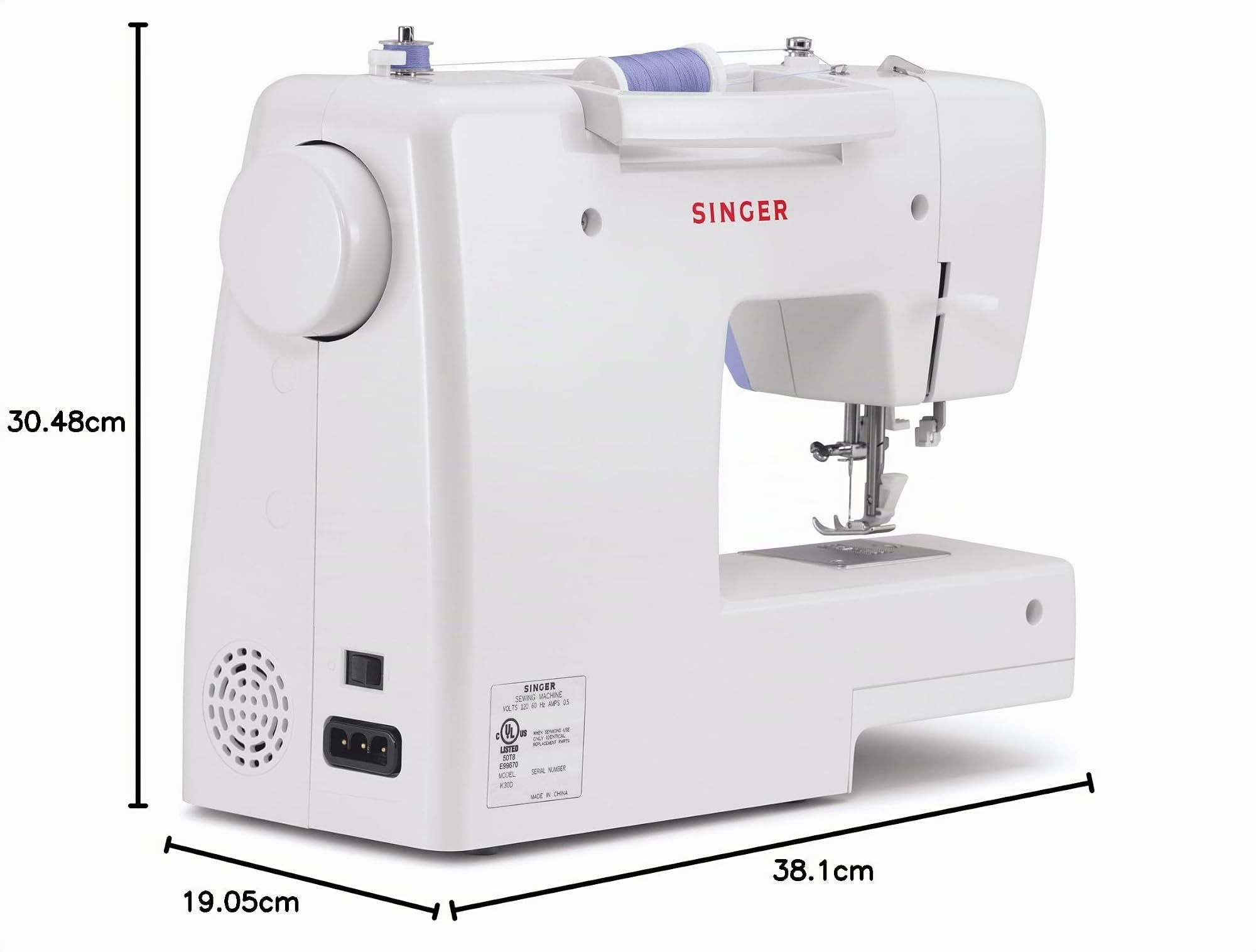 SINGER SIMPLE - Máquina de coser (Eléctrico, El pie para ojales, Cubrir)