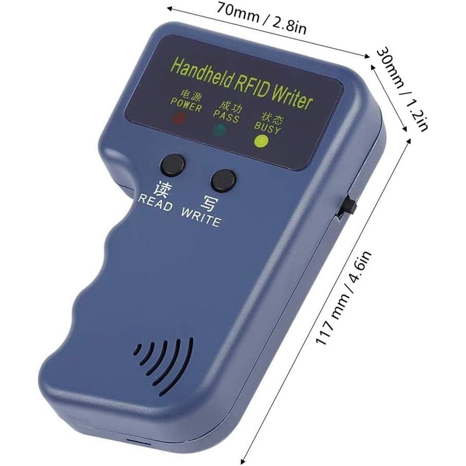 Lector y Grabador RFID 125 kHz Portátil con 10 Tarjetas T5577