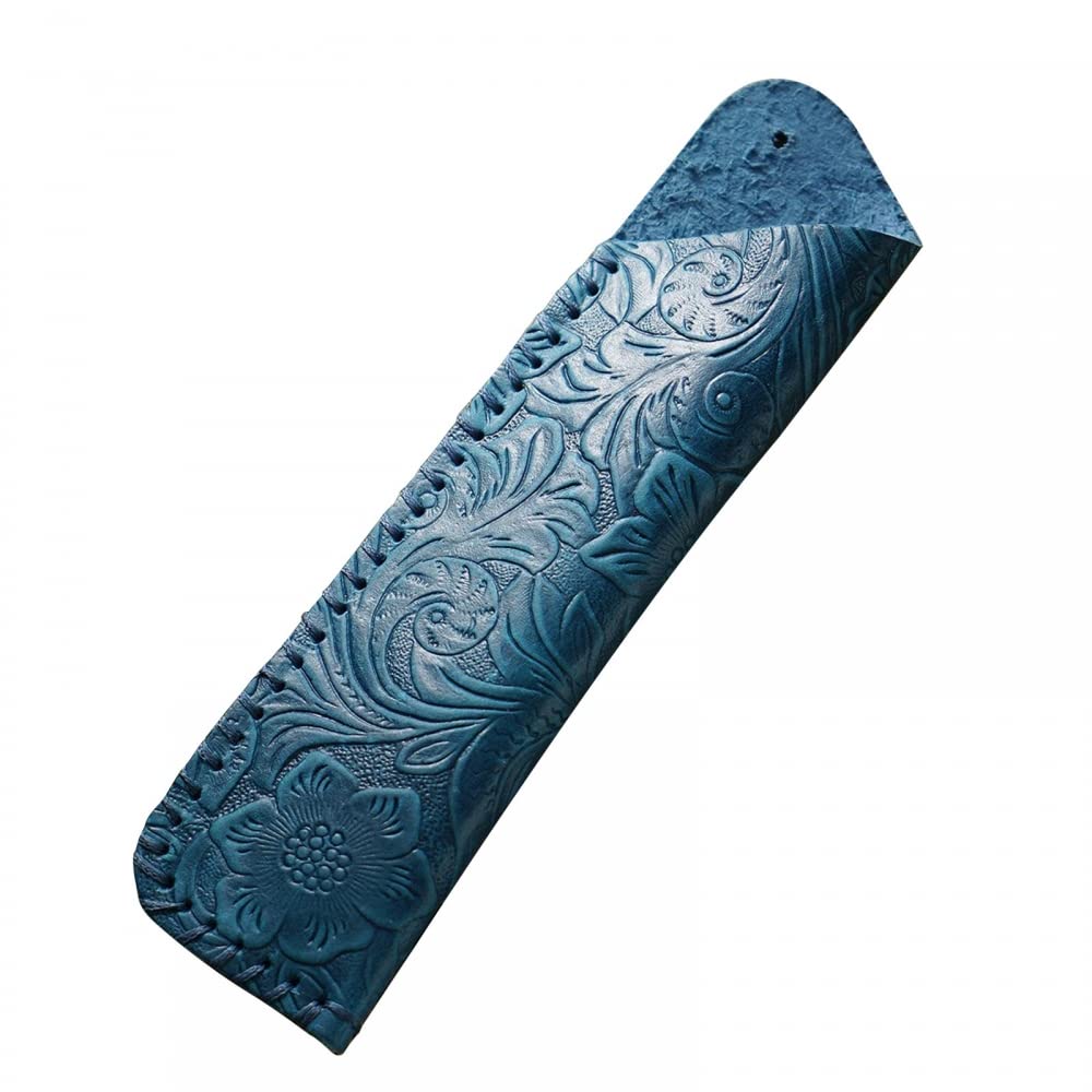 DONGKER Leather Pen Case,Vintage Fountain Pen Sleeve Holder for Two Ballpoint Fountain Rollerball Pens Pencils