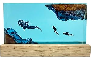 Dreamlike Ocean Diver Whale Night Light