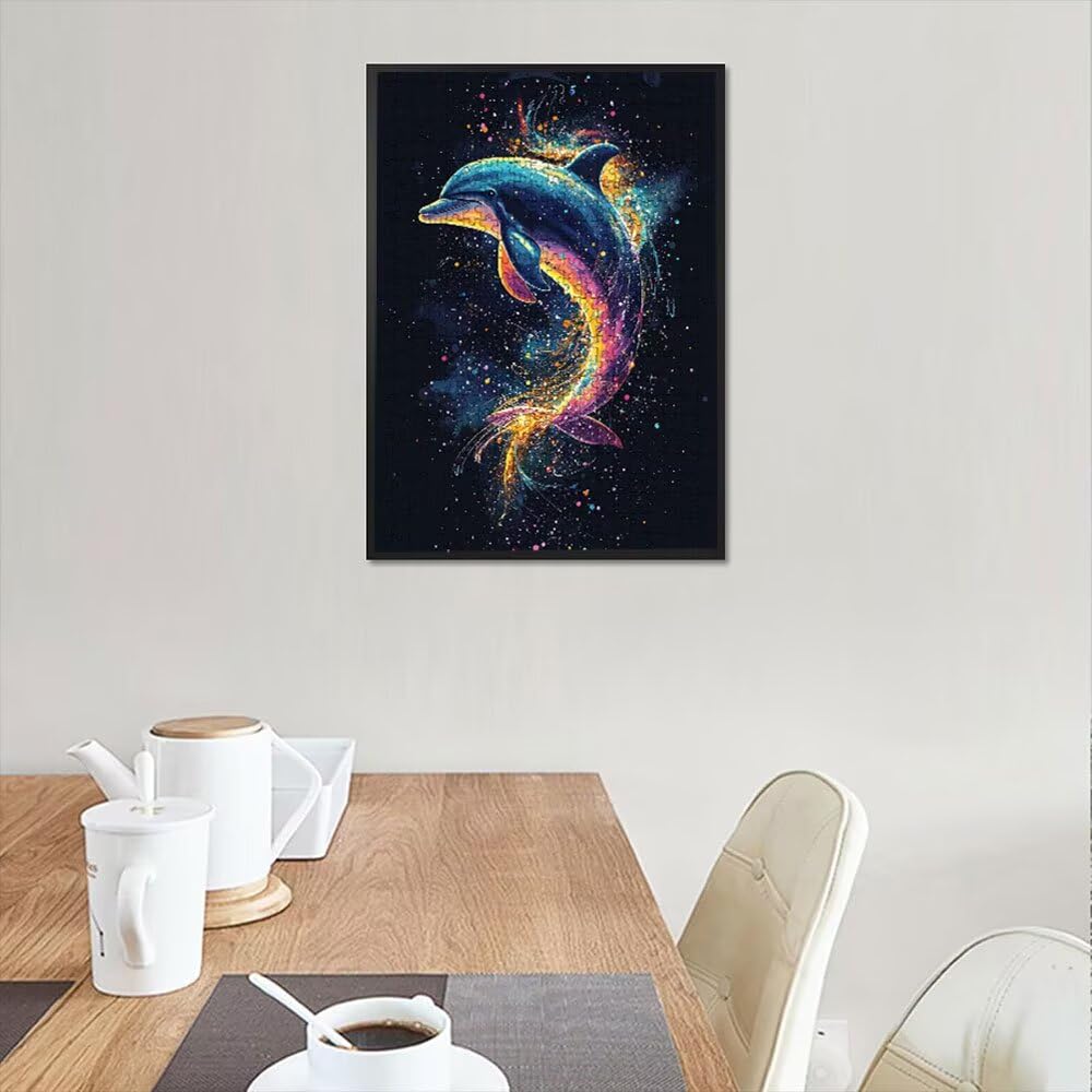 Der Traumdelfin Puzzle 2000 Teile, Klassische Puzzles, Geschicklichkeitsspiel Puzzle für Erwachsene, Puzzlespiele für Die Ganze Familie, Mit Schöner Verpackung, Dekoration Puzzles DX0YL3-689