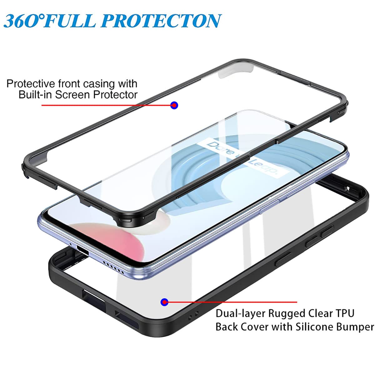 Dedux Cover per Oppo Find X5 Lite, Custodia Trasparente Gradiente Protettivo TPU Case, Ultra Sottile Rinforzo a Quattro Angoli Cover (Rosa/ Verde