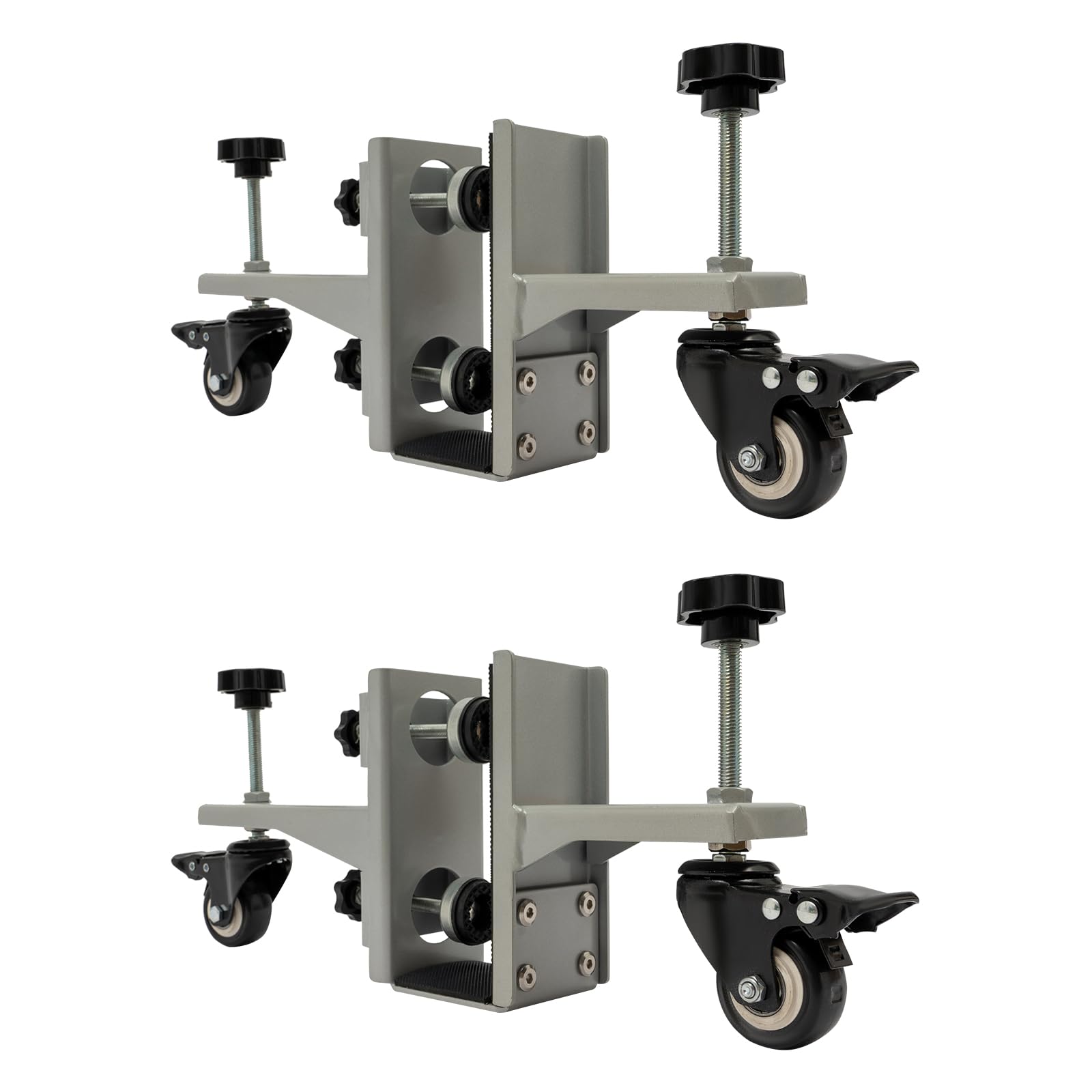 2 Pieces Door Installation Tool, Installation Tool for Doors 1-2.5in Thick, 1000 pounds Door Installation Tool Kit with 4 pressure plate holders, Iron Silver