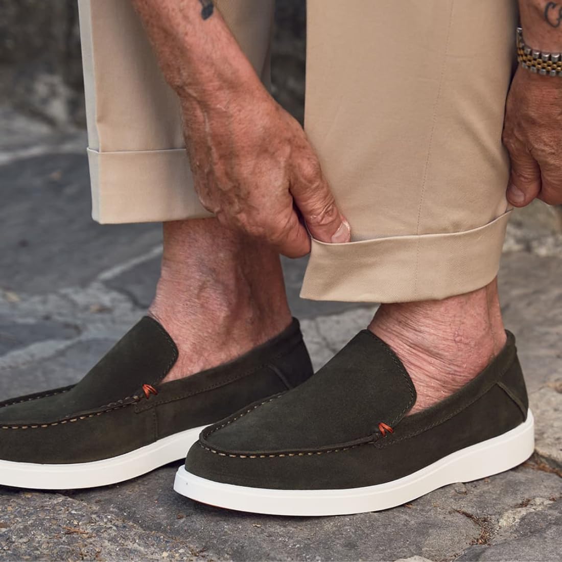 BARONE Mocassino Uomo Estivo - Scarpa Estiva in Vera Pelle - Scarpa Made in Italy