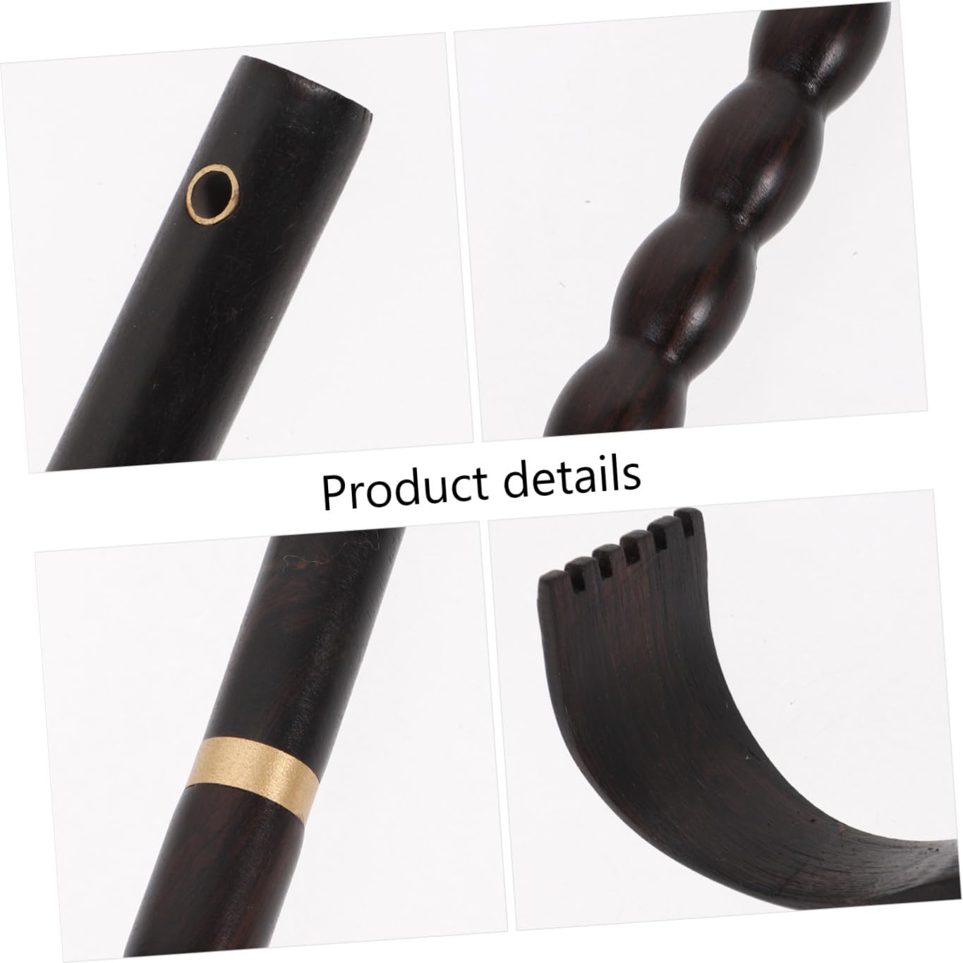 SHERCHPRY 3 Piezas cosquillas rascador de espalda herramienta masajistas largo rascador de cuerpo rascadores de espalda automasajeador de espalda raspador ébano Black