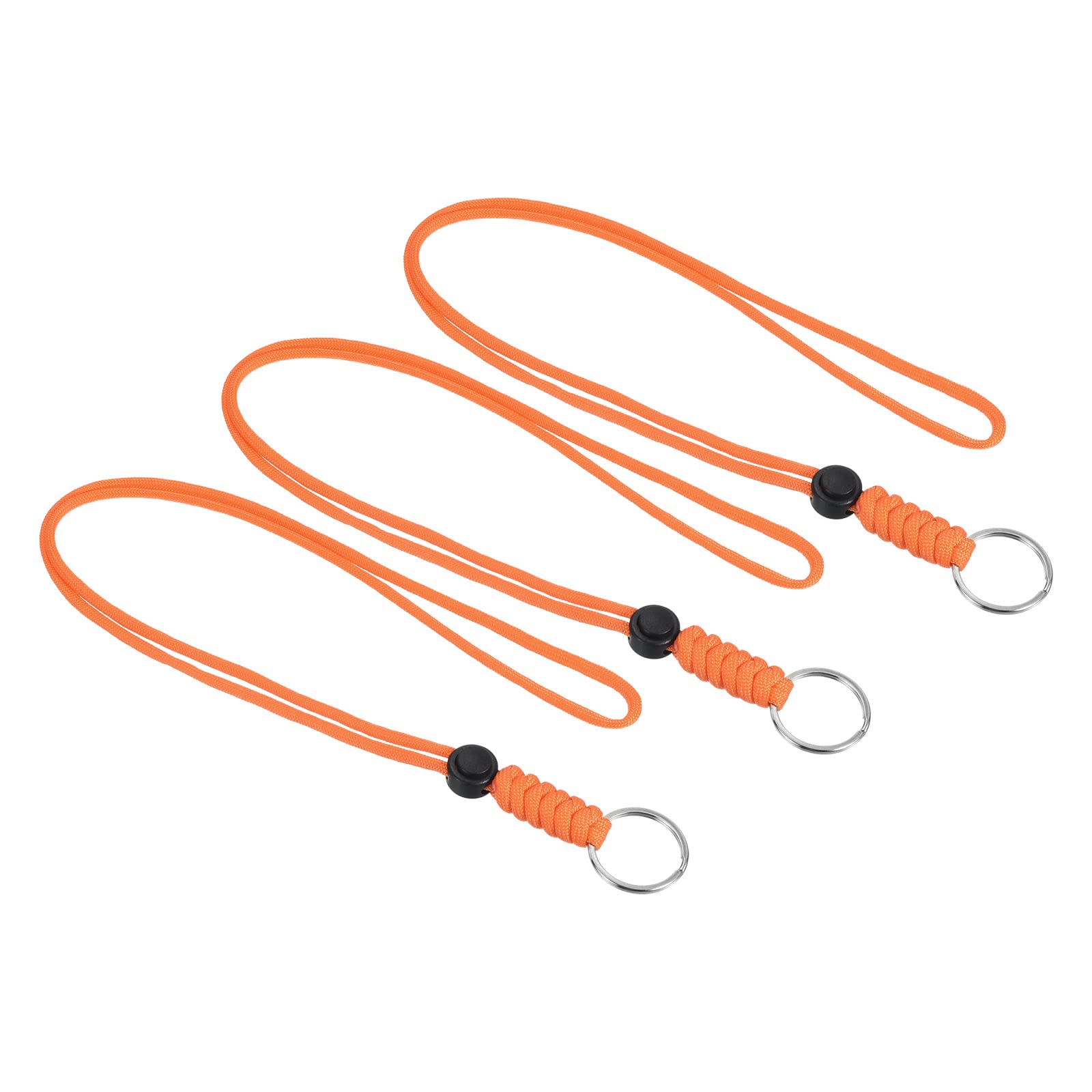 PATIKIL Badge Lanyard with Keyring, Necklace Keychain Cord Metal Hook Strap for Key ID Card Badge Holder