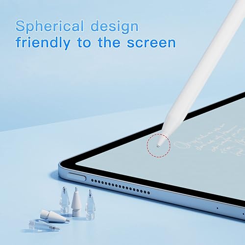 Miniatura 3 de Puntas de repuesto de metal para Apple Pencil de 12 generación, punta fina, control similar a un bolígrafo, compatible con lápiz iPad, no se