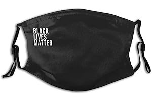 BLM Face Mask Washable Black Lives Matter Mask Balaclava Adults with Filters