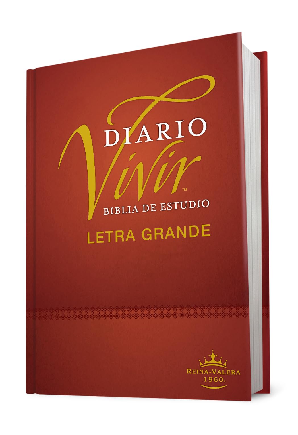 Biblia de Estudio del Diario Vivir Rvr60, Letra Grande (Letra Roja, Tapa Dura): Reina-Valera 1960, tapa dura