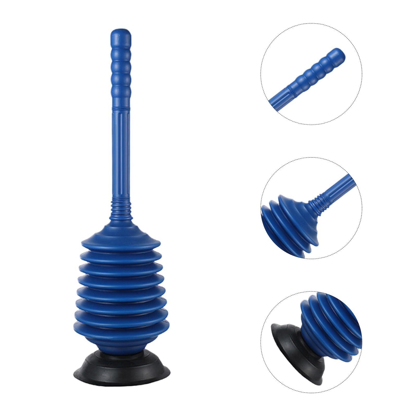 SOLUSTRE Desatascador Inodoro de Alta Presión para Baño y Cocina, Destapador de Cañerías Succión Fuerte y Diseño Ergonómico para Uso Doméstico