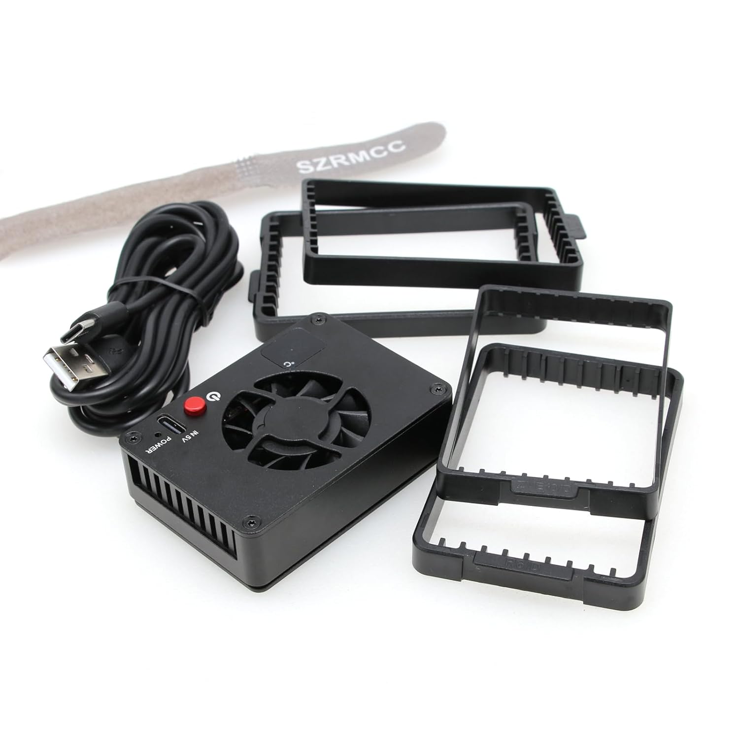 SZRMCC Camera Cooling Fan 5V USB-C Camera External Cooling Fan for S-Ony ZV1/ZVE1/ZV-E10 A7M4 Canon R6/7/8 Fujifilm X-T4 Nikon DSLR Cameras Live Video Broadcast (LED Screen)