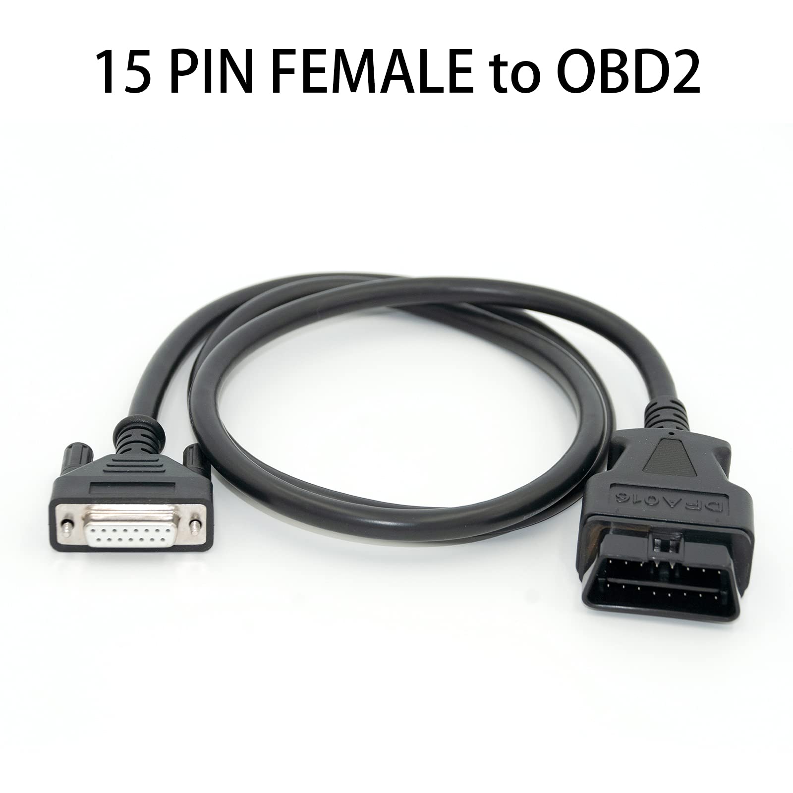 EXLUWOR 15 Pin Female to OBD2 Cable Fit for Autel MD802 MaxiTPMS TS501 TS508 TS601 AL529 AL529HD AL609P AL629 DFA016 OBD2 OBDII Code Scanner Reader Diagnostic Tool