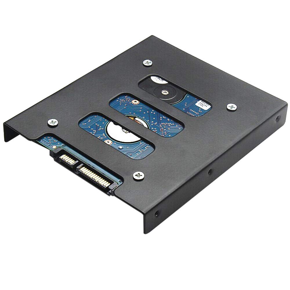 TRIXES Confezione da 2 staffe di montaggio per SSD 2,5" su alloggiamento 3,5"