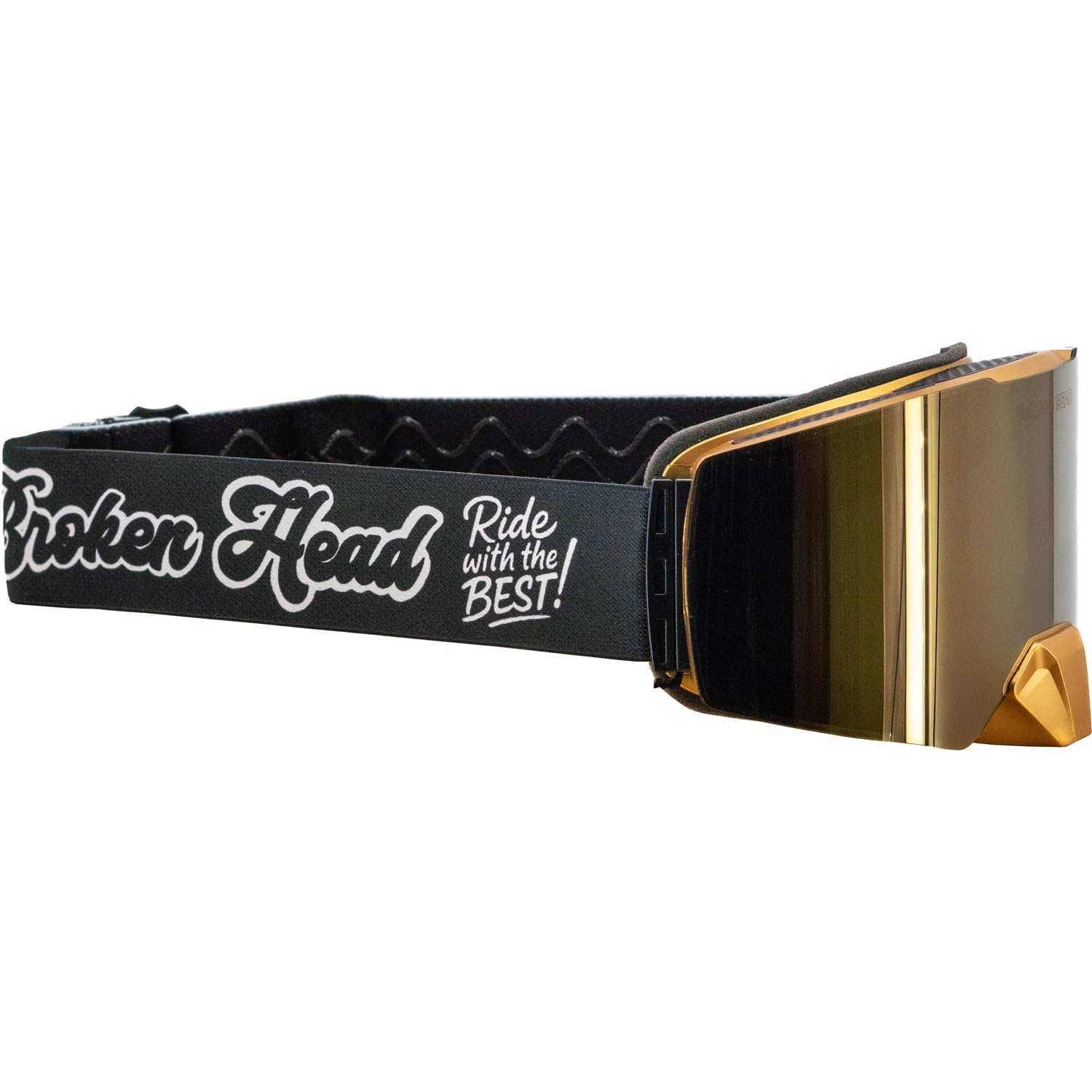 Broken Head MX-Brille Motocross & Supermoto Goggle MadRex | Magnetisches Antibeschlag-Doppelglas, Verspiegelter UV-400 Schutz, OTG Brillenträger geeignet