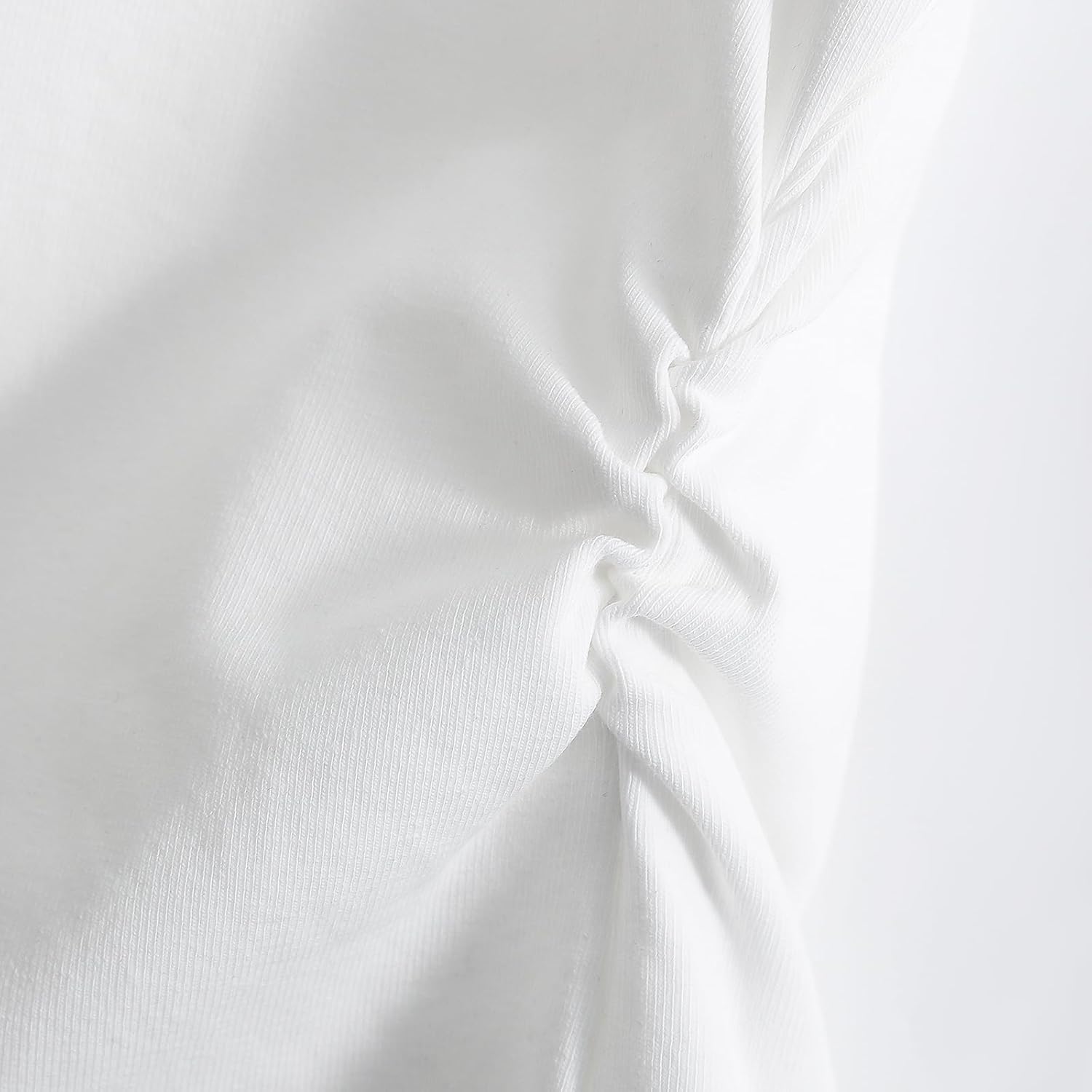 Inadays T Shirts for Women V Neck Summer Tops Short Sleeve Going Out Tops Slim Fit Workout Outfits Tight Tee - Image 8