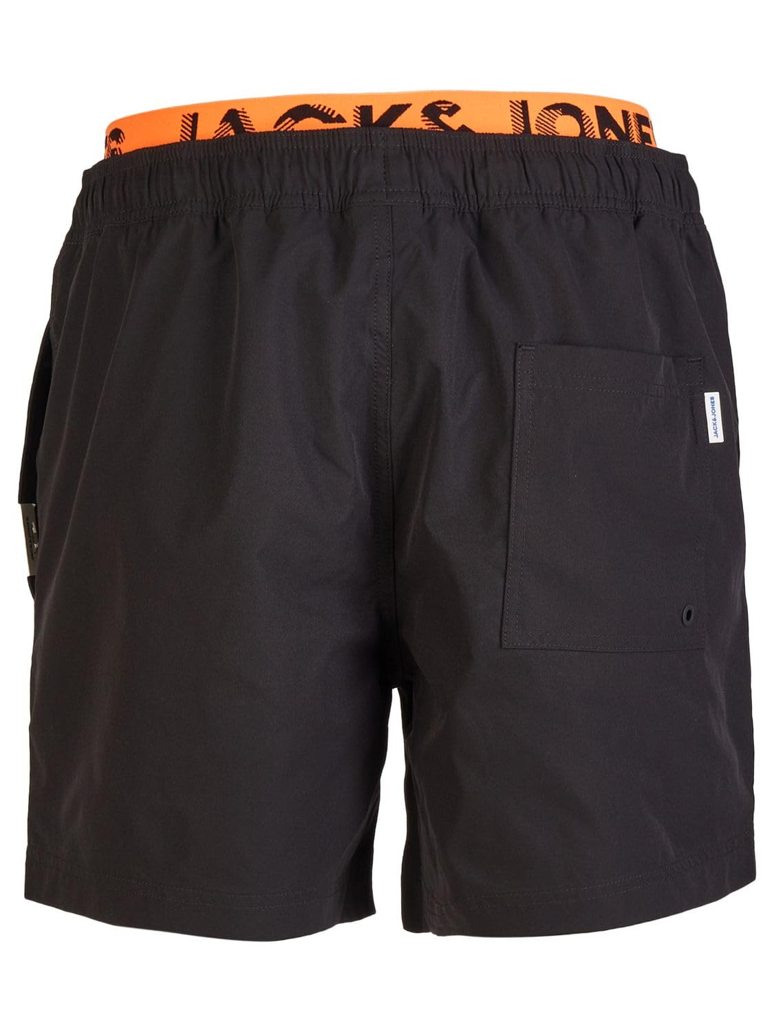 JACK & JONES Maui JJSWIM Short de bain long pour homme Taille double Noir/bleu/corail Tailles S M L XL XXL 3XL
