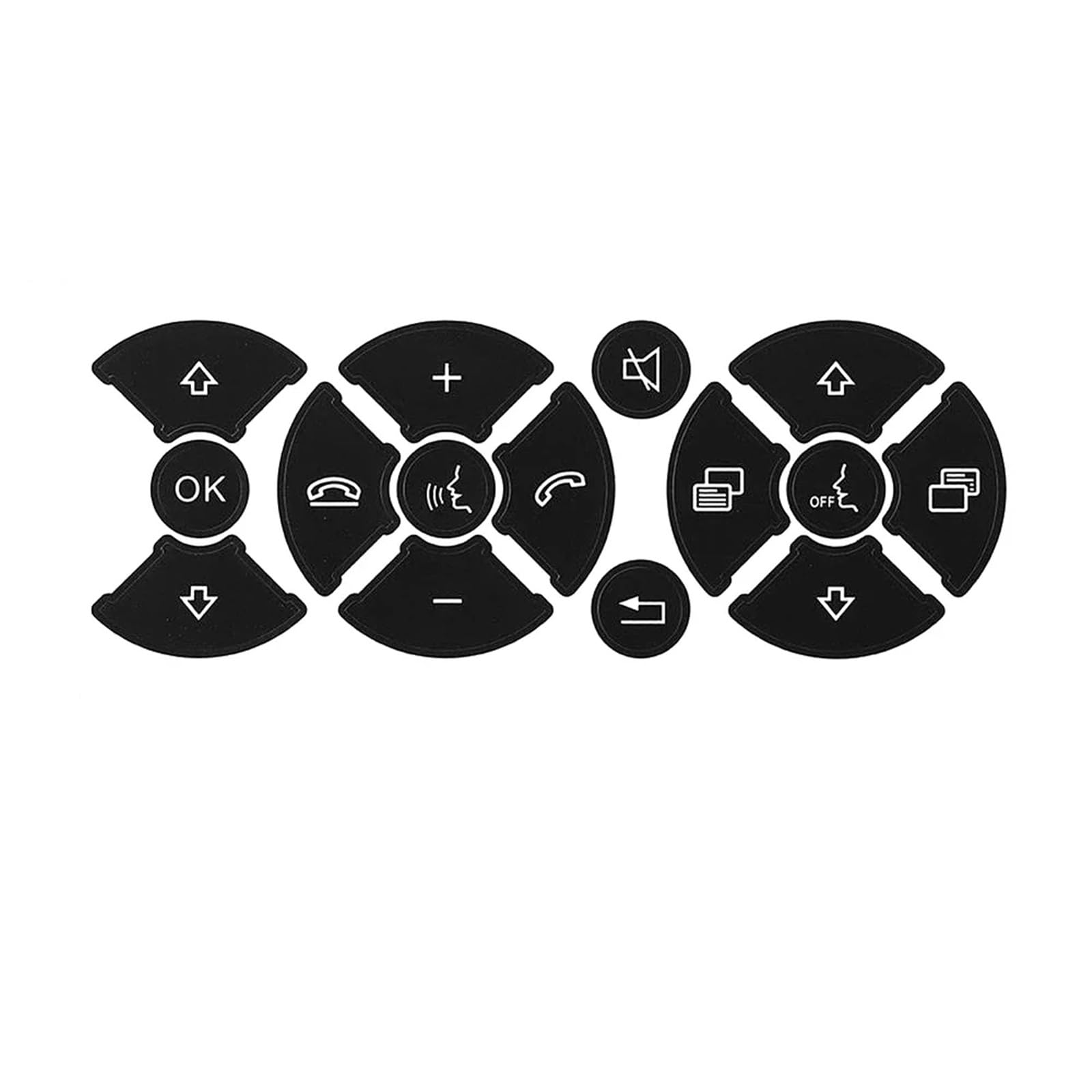 Car Button Mouldings Compatible with Benz A Class W176 A160 A180 A200 A220 A250 Car Steering Wheel Button Repair Sticker Decal