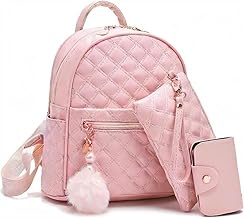 Alice Girls 3-PCS Fashion Cute Mini Leather Backpack sling & pouch set for Women//Rakhi gift for Sister