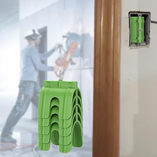 Miniatura 6 de Sumnacon Paquete de 5 marcadores de salida para paneles de yeso para instalación de paneles de yeso con puntas de acero, herramienta de marcado de