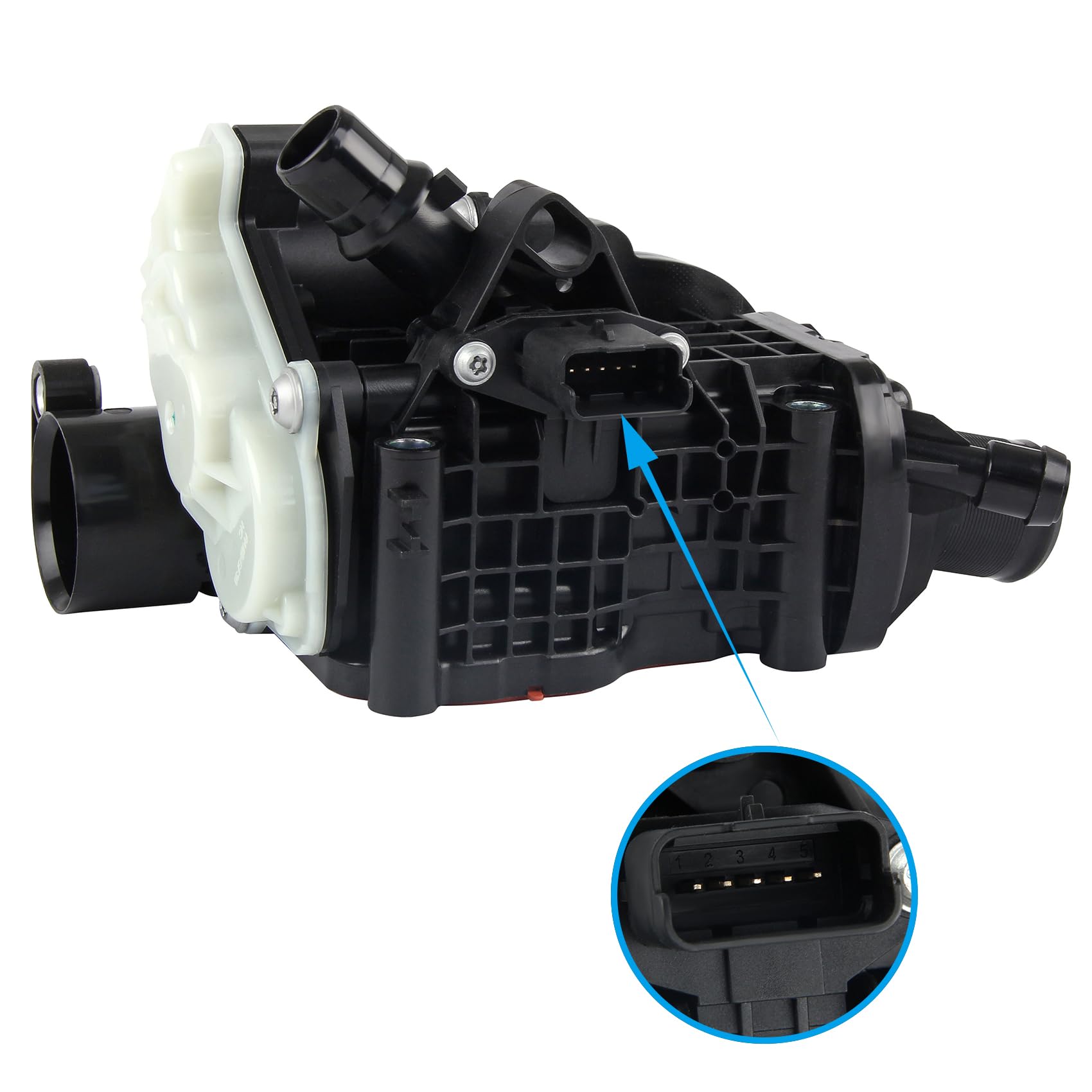 DOCAS Compatible con Citroën C4 II C5 III DS4 Compatible con Ford C-MAX II Focus III Compatible con Opel VIVARO Compatible con Peugeot 308 508 3008 5008 2.0 BlueHDi Termostato de motor 9804160380 | C4 II C5 III DS4 JUMPER 2.0 BlueHDi Ford C-MAX II Focus I