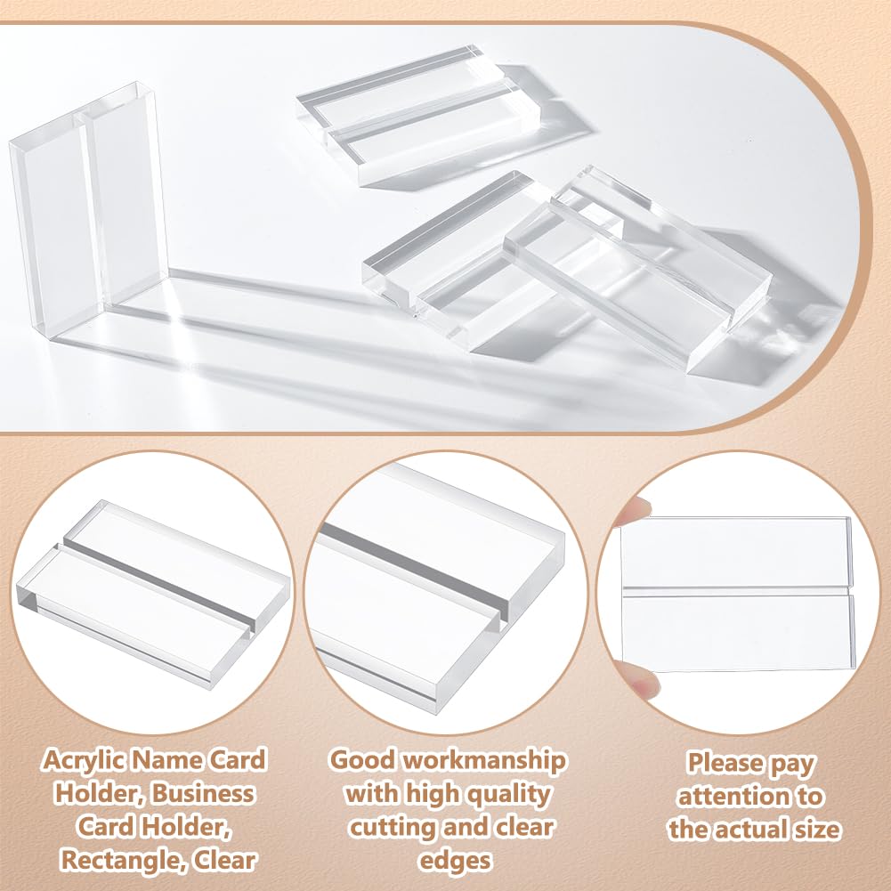 40 Stück 7.6cm Durchsichtiger Acrylständer Acryl Namenskartenhalter Tischkartenhalter Mit 0.3cm Schlitz Tischkartenhalter Für Hochzeiten Ausstellungen Büros Restaurants Und Mehr.