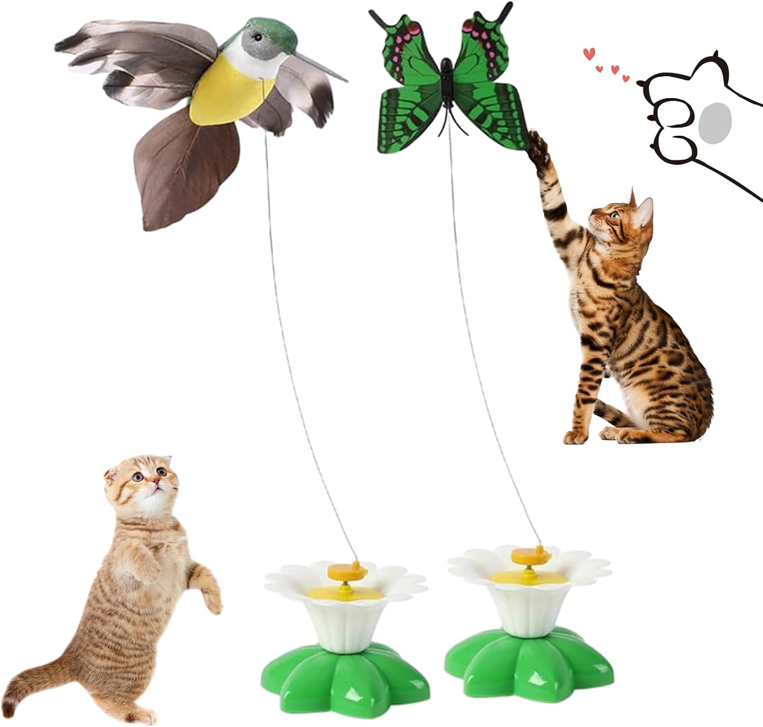 Drelene Electric Bird Teasing Cat Toy Bird Toy for Pet