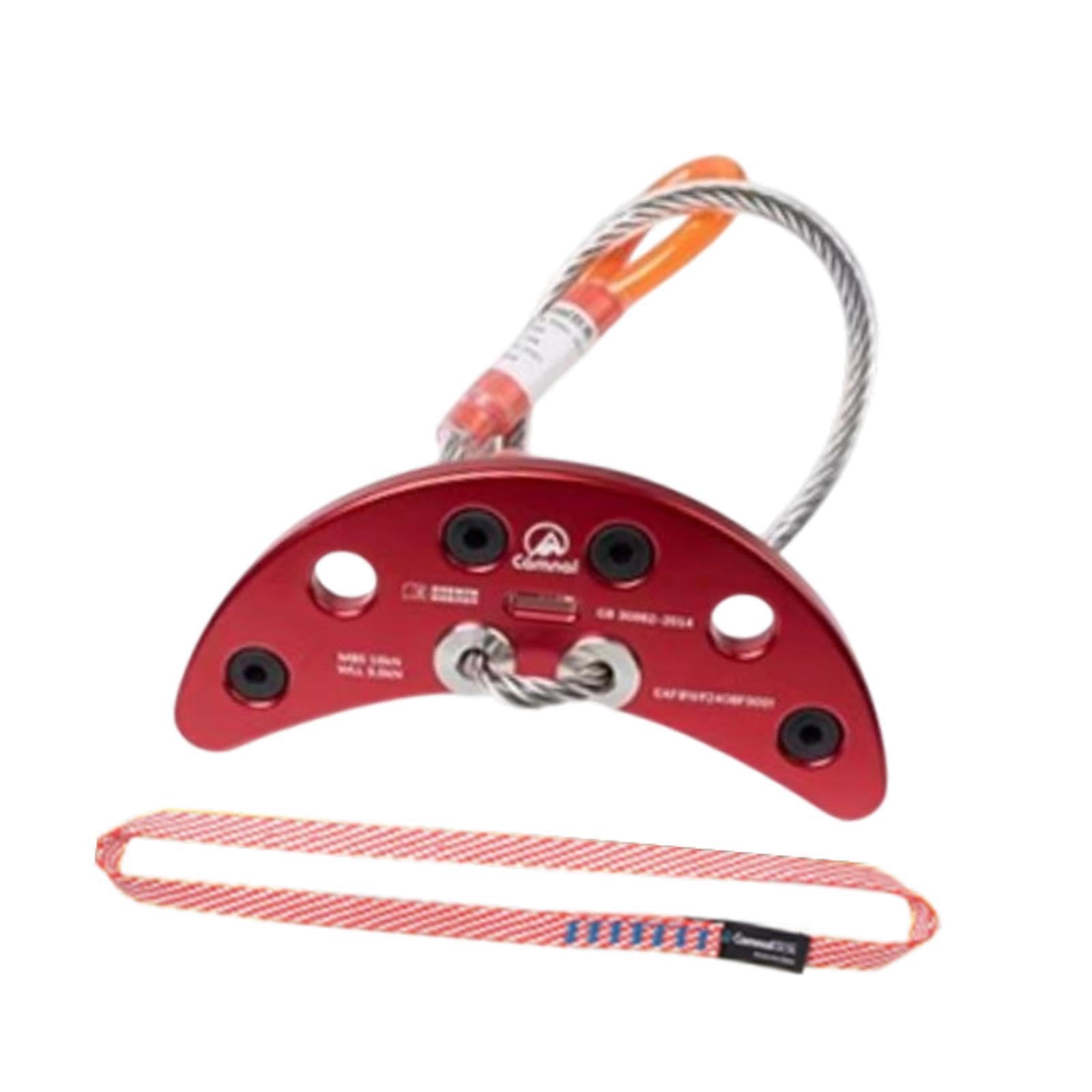 kowaku Climbing Hanger, 15kN Hardware Fixed Point, Stainless Steel Climbing Anchor Plate for Piton Hiking Rigging Rappelling, 60cm