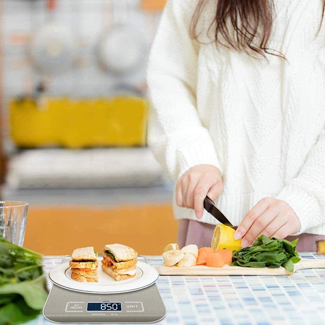 Elektroniczna waga kuchenna i biżuteria, waga spożywcza, waga kuchenna ze stali nierdzewnej, waga elektroniczna 5 kg