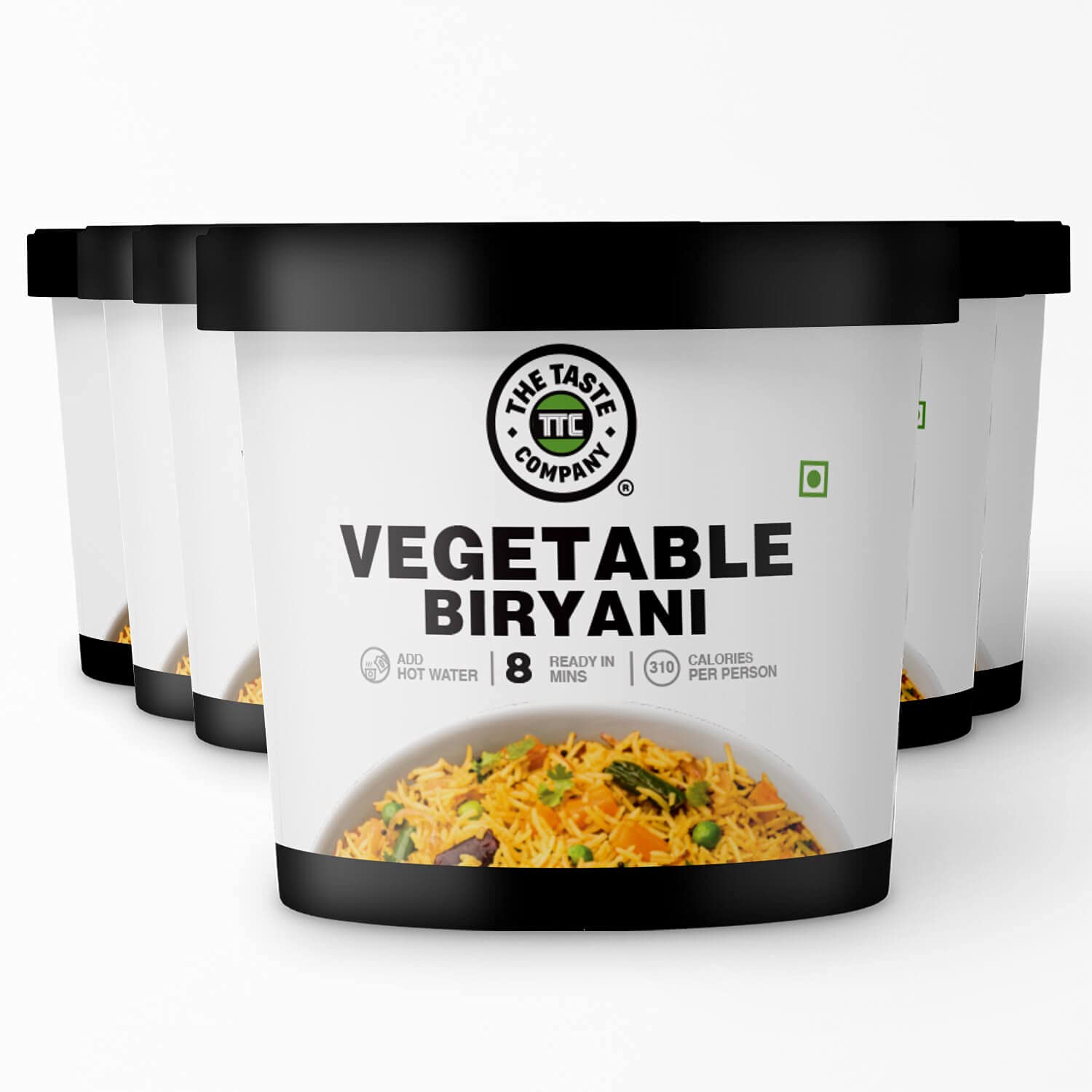 TheTasteCompany Veg Biryani - Ready To Eat | Instant Food | Taste Company (Pack of 6)