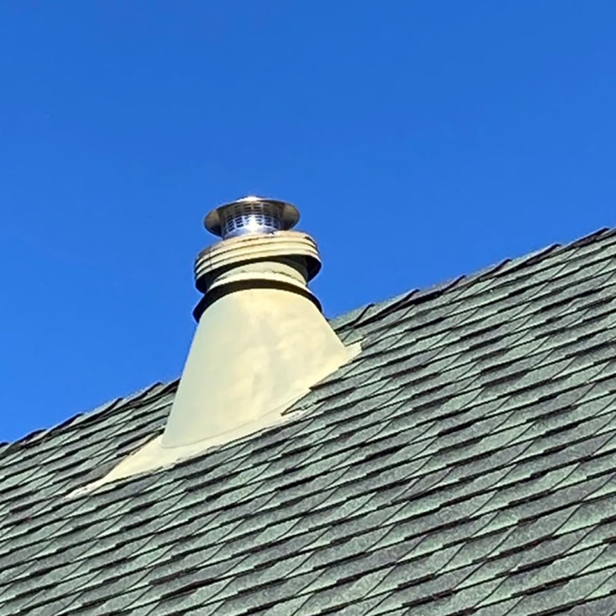 Tapa de chimenea de acero inoxidable 304 con malla, cubierta de ventilación, tapa de lluvia con parte superior cónica para tubo de estufa, tapa de chimenea resistente a la intemperie, protección