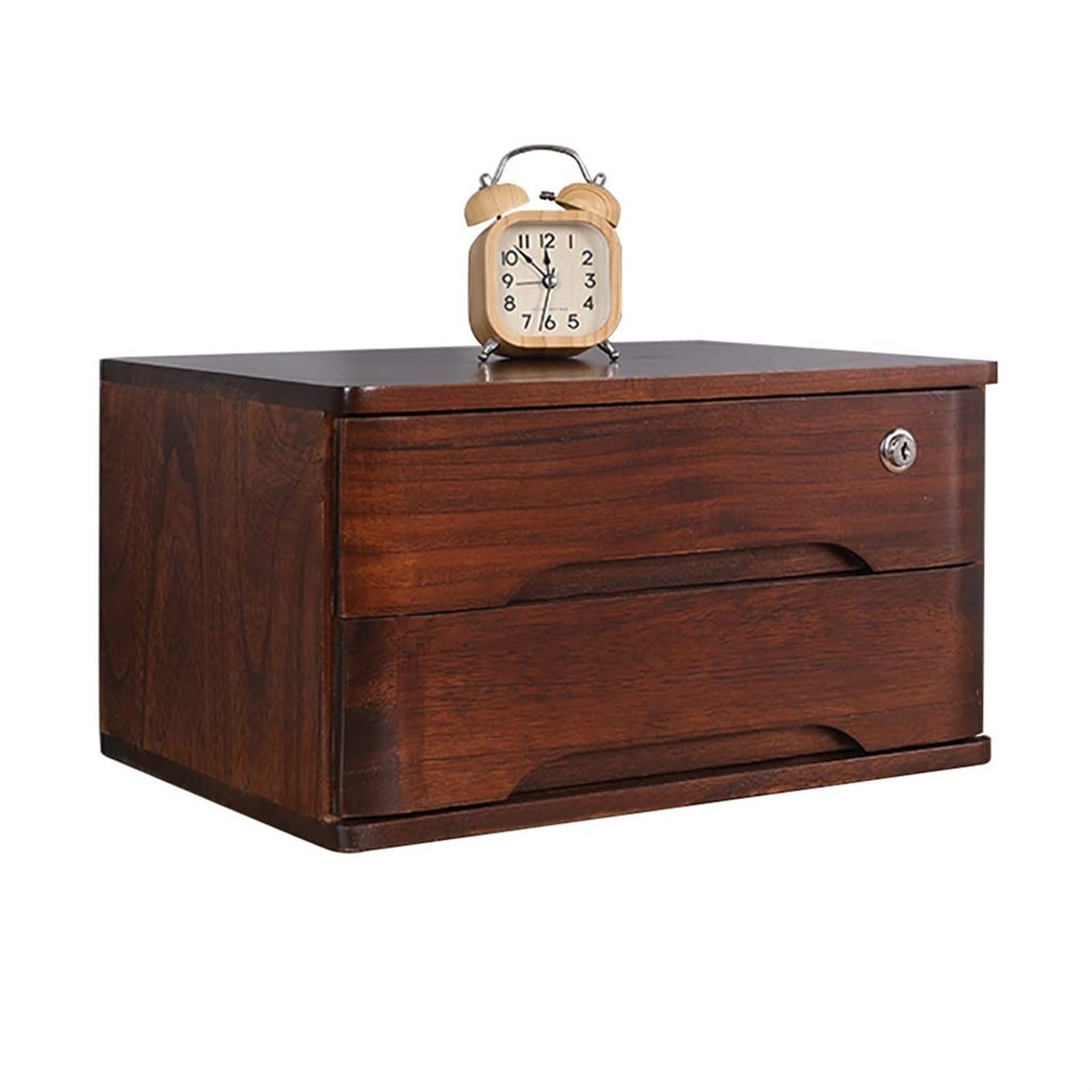 Caja de almacenamiento organizadora de escritorio, archivador de escritorio, organizador de escritorio de madera de 2 capas, estante de almacenamiento ordenado para archivar suministros de oficina, ga