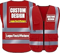 Vista 49 de BeautyWill Chaleco de Seguridad con Logo Personalizado Clase 2 Chaleco Reflectante de Alta Visibilidad Chaleco de Construcción Transpirable