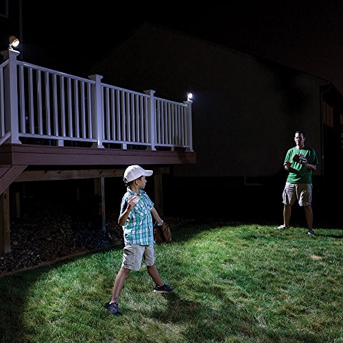 Mr. Beams MB370 Wireless LED Remote Control Spotlight with Motion Sensor and Photocell 140 Lumens, White