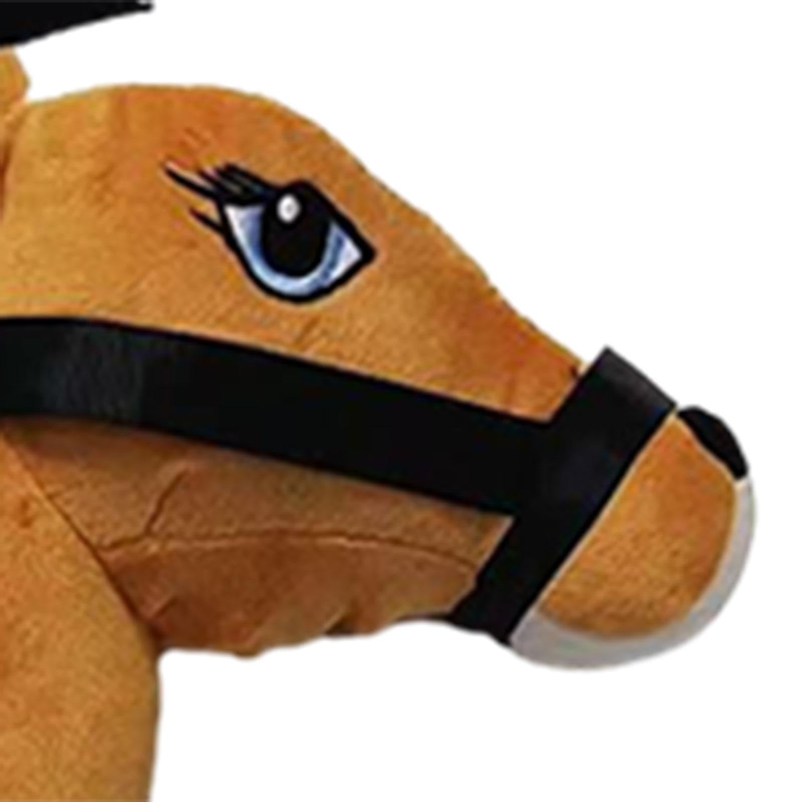 Il cavallo giocattolo di peluche portatile incoraggia il coinvolgimento attivo e stimola l'immaginazione in ogni sessione di gioco del bambino. , marrone chiaro , cavallo 2