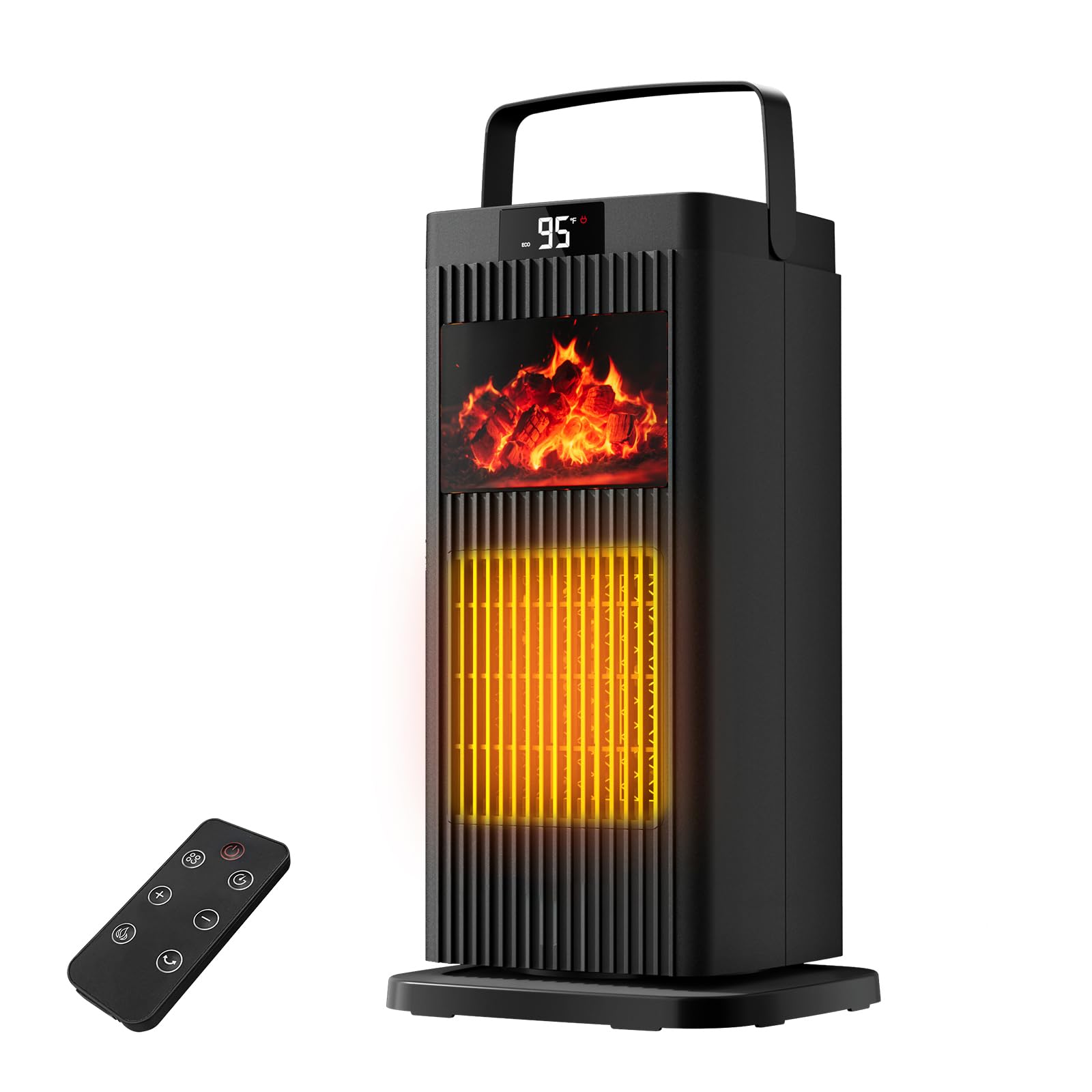 Space Heater for Indoor Use 1500W Portable 13 78 Electric Heater with Thermostat Fast Heating 45 Oscillation 12H