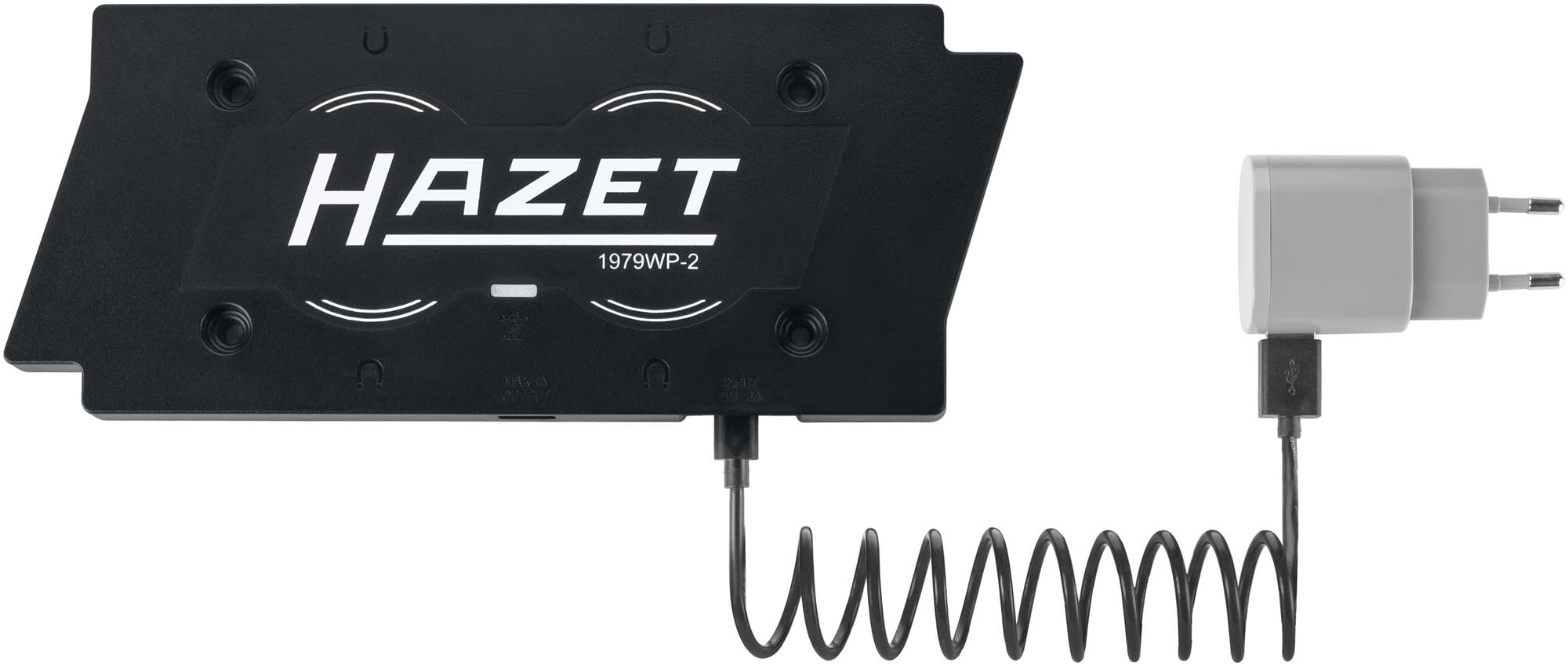 HAZET LED Lampen Set 1979W2/3, wireless charging, 3-teilig, inkl. Pen Light, LED-Lampe, dual wireless charging pad, USB-C Kabel, Netzteil