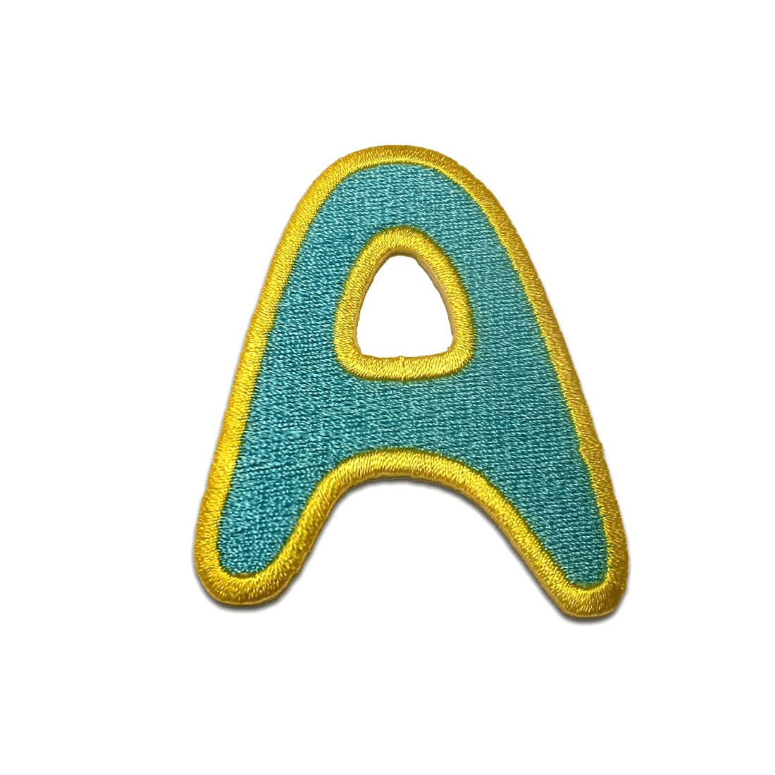 Alfabeto/Lettera colorato Patch - Toppe termoadesive Patch Toppa ricamate, misura: 0 x 0 cm, Alphabet MQ bunt/blau:Buchstabe N 3.1 x 3.2 cm