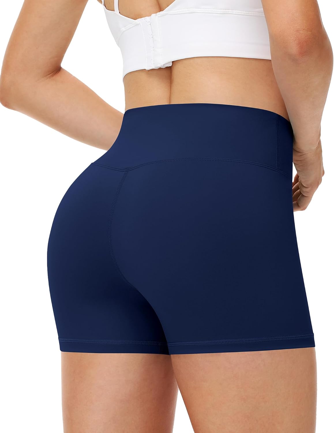 Runhit Women's Workout Biker Shorts - 3"/5"/8" High Waisted Tummy Control Spandex Booty Shorts for Volleyball Gym Yoga Dance - Image 2