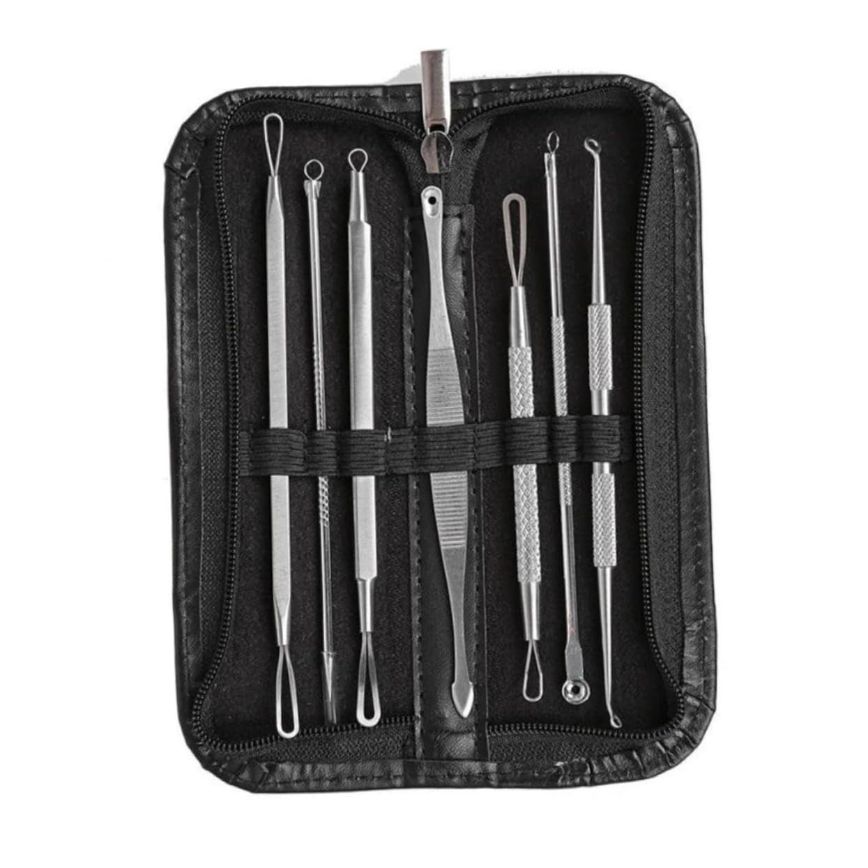 Didiseaon 2sets 7-Piece Kit Facial Accessories Tool for Pimple and Blemish Extraction Blackhead Extractor Tool Comedone Extractor 7pcs*2