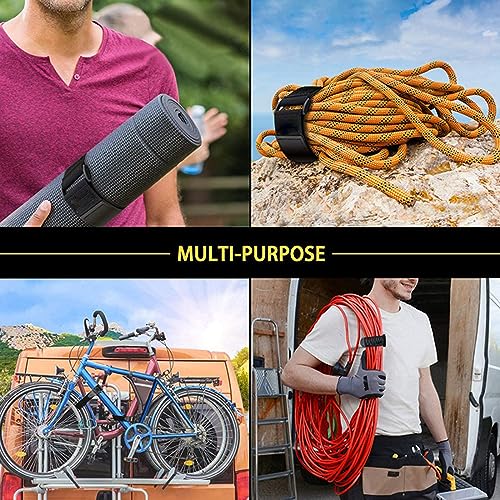 KALUROIL 4 PCS Fascette Velcro per Cavi Cinghie