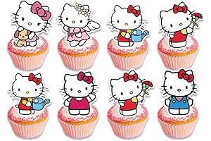 Hello Kitty Rings and Cupcake Toppers
