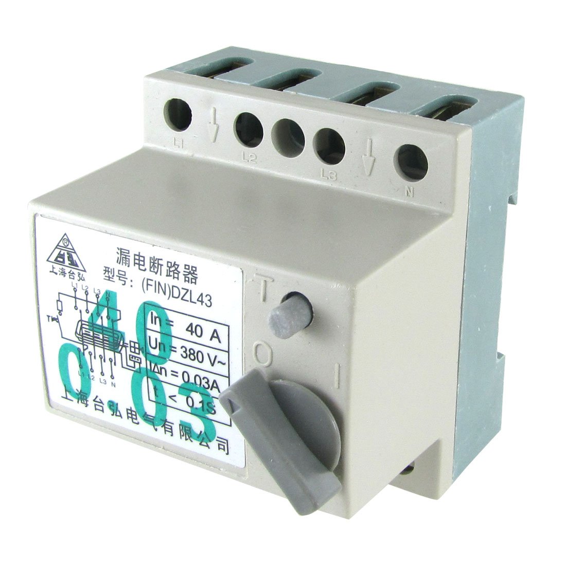 IEUMJNAT AC 380V 40A 4P Switch Type ELCB -Professional - Leakage Circuit Breaker